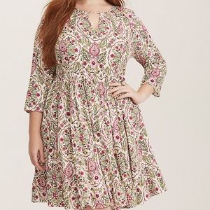 Torrid floral skater dress